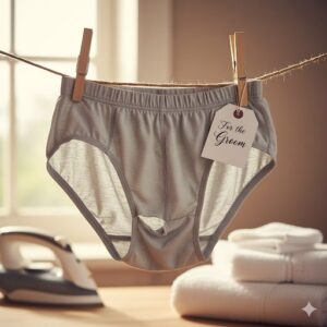 Cueca furada para o noivo