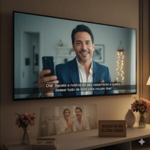 Mensagem de um famoso fictício